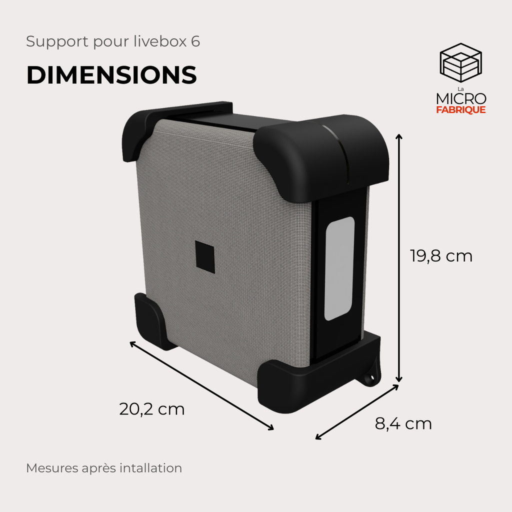 Support pour livebox 6