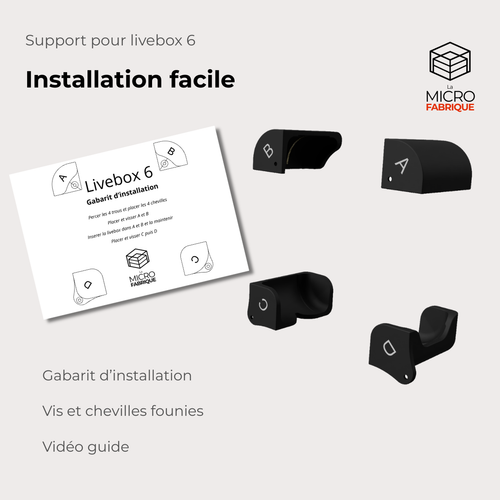 Support pour livebox 6