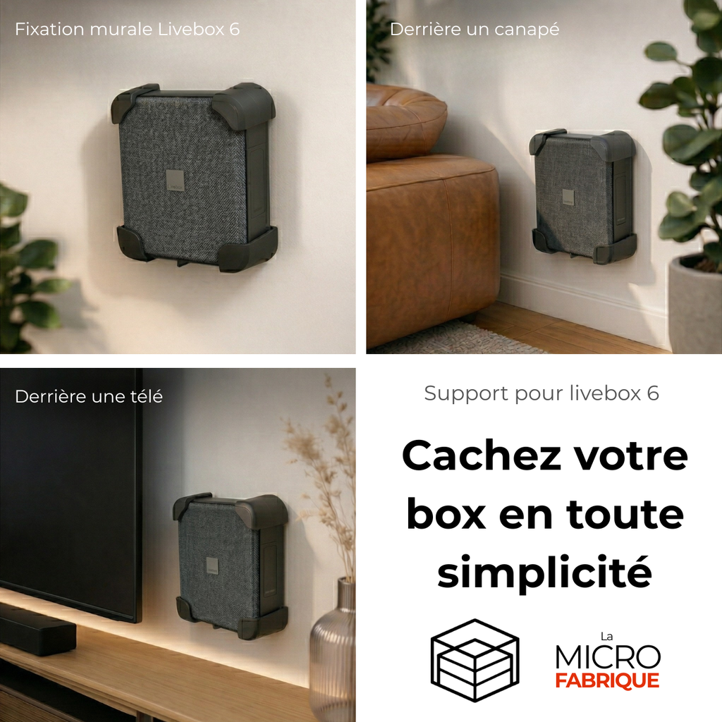 Support pour livebox 6
