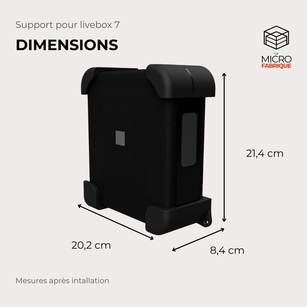 Support pour livebox 7