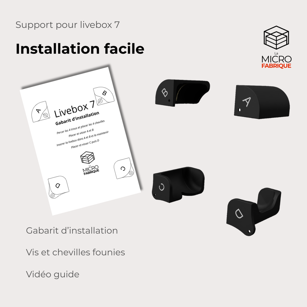 Support pour livebox 7