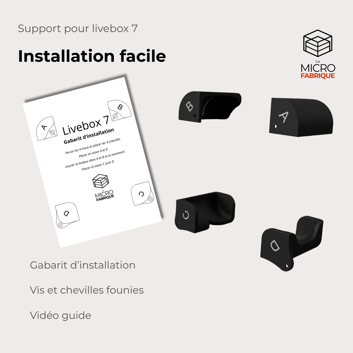 Support pour livebox 7
