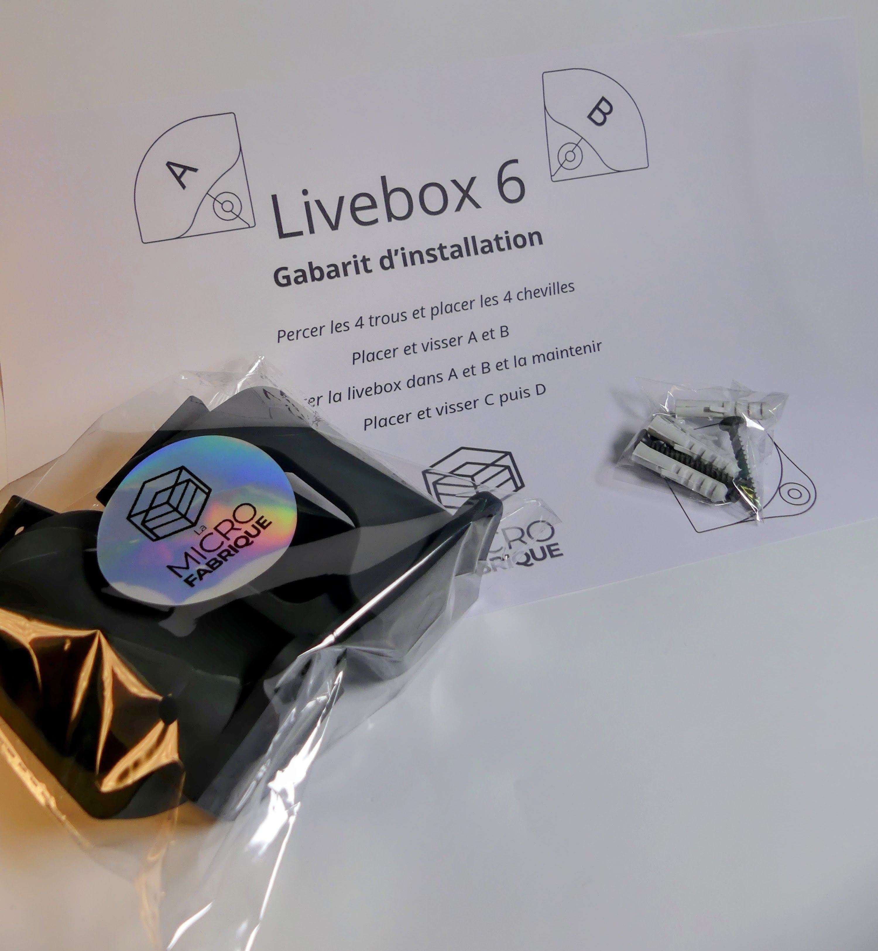 Support pour livebox 6